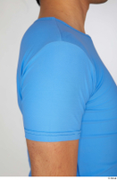  Jorge blue t shirt dressed shoulder sleeve sports upper body 0002.jpg
